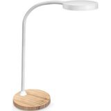CEP lampe de bureau LED flex Silva, chne/blanc