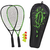 SCHILDKRT set de speed badminton, noir / vert