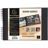 EXACOMPTA kit de scrapbooking SCRAP ADDICT, noir