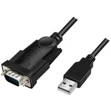 LogiLink Cble adaptateur USB 2.0 - RS232, 1,5 m, noir