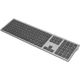 DIGITUS ultra-slim Tastatur, kabellos, silber/schwarz