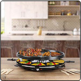 CLATRONIC raclette-grill RG 3776, pour 8 personnes, noir