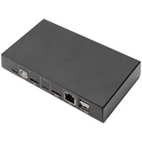 DIGITUS commutateur KVM, 2 ports, USB-C, 4K30Hz, rseau