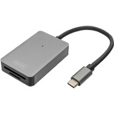 DIGITUS lecteur de carte USB-C high Speed, 2 ports, gris