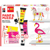 Marabu kids Kit peinture & puzzle Little Artist, flamant
