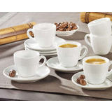 Esmeyer tasse espresso "Bistro", set de 6, blanc