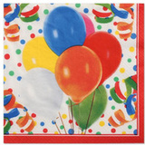 PAPSTAR serviettes  motifs "Lucky Balloons", 330 x 300 mm