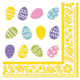 PAPSTAR serviettes  motif de Pques "Coloured Eggs"