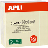APLI cube de notes adhsives "CLASSIC Notes!", 75 x 75 mm