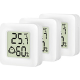 LogiLink set d'hygro-thermomtres, 3 pices, blanc