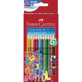 FABER-CASTELL crayon de couleur Colour GRIP, tui promo