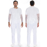 HYGOSTAR blouse visiteur light avec poutons pression, blanc
