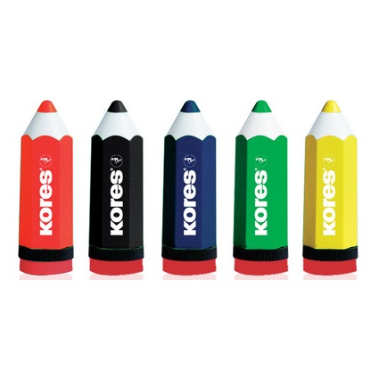 Kores Taille-crayons KOLORITO, en forme de crayon,