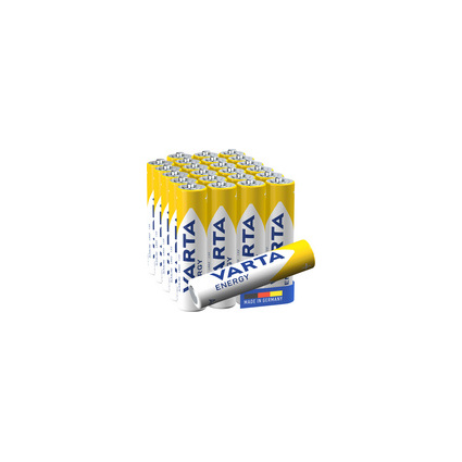 VARTA Pile alcaline Energy, Micro (AAA/LR3), pack de 24 4103 229