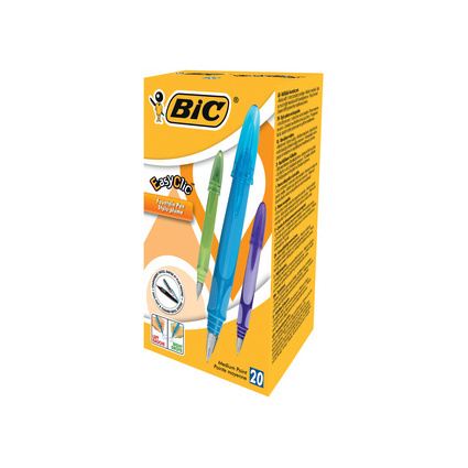BIC Stylo plume Easy Clic, taille de plume: M, boîte de 20 8507143