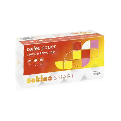 satino by wepa Papier toilette Smart, 2 couches, blanc
