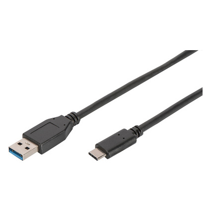 ASSMANN Cble USB 2.0, USB-C mle - USB-A mle, 1,0 m