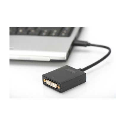DIGITUS adaptateur graphique USB 3.0  - DVI, USB  DVI,noir