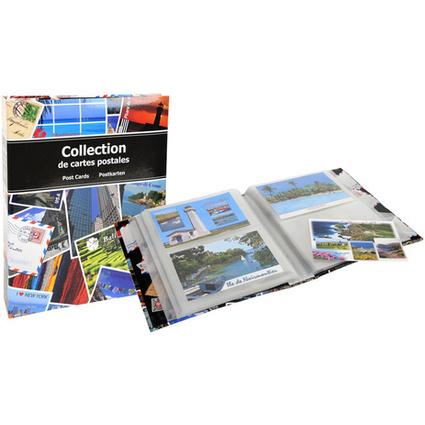 EXACOMPTA Album pour 200 cartes postales, 200 x 255 mm