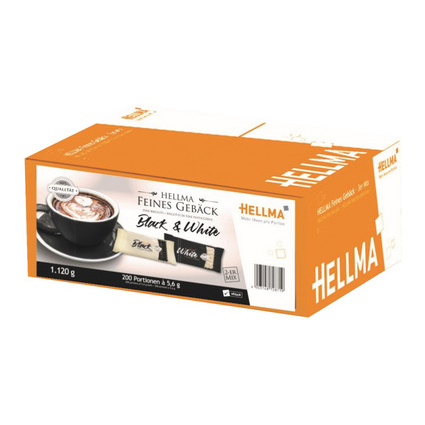 HELLMA Biscuit fin Black & White, emballage individuel
