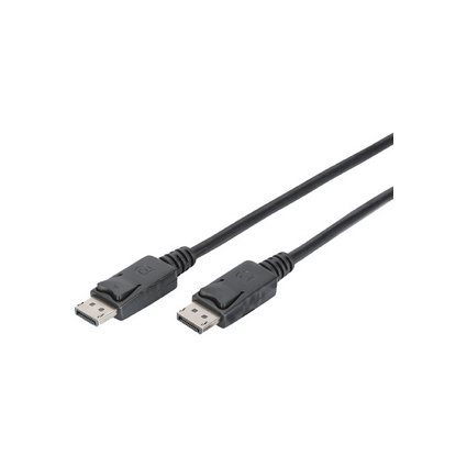 DIGITUS Cble de connexion DisplayPort, mle - mle, 1,0 m