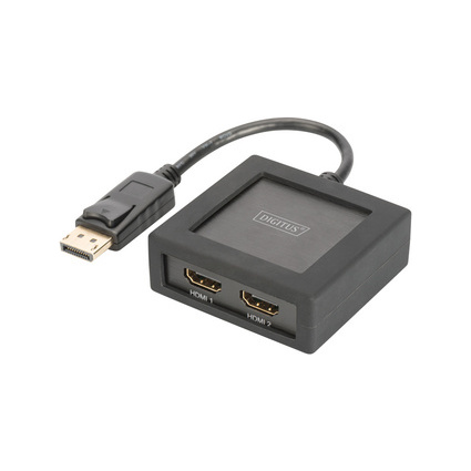 DIGITUS Répartiteur 4K DisplayPort - HDMI, 2 sorties