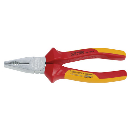 HEYCO Pince universelle VDE, longueur: 180 mm, rouge/jaune