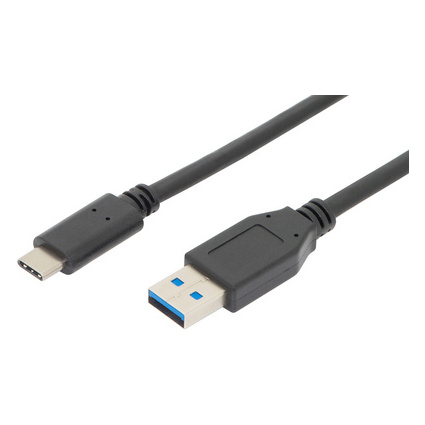 ASSMANN Cble de raccordement USB 3.1, USB-C - USB-A, 1,0 m