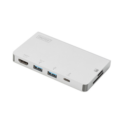 DIGITUS Adaptateur multiport USB 3.0, 6 ports, argent
