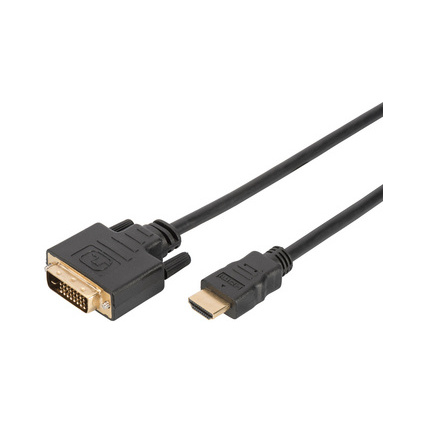 DIGITUS Cble d'adaptateur HDMI, HDMI-A - DVI, 2,0 m, noir