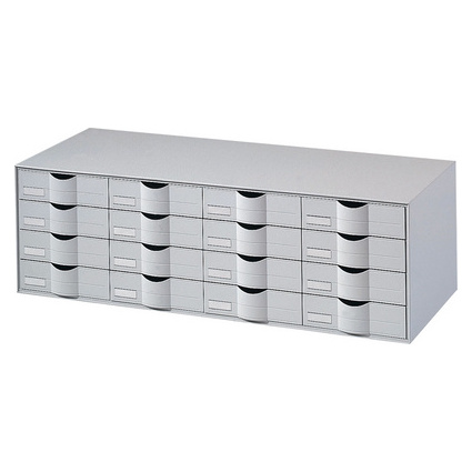 PAPERFLOW Bloc  tiroirs, 16 tiroirs, couleur: gris