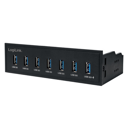 LogiLink Hub USB 3.0 de 5,25" avec port de chargement rapide