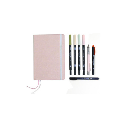 Tombow Kit de journaling créatif PASTEL, avec carnet BUJO-SET1 bei   günstig kaufen