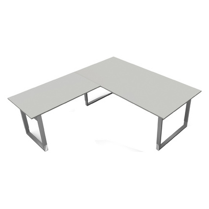 kerkmann Table de confrence Form 5, (L)2.000 mm, gris clair