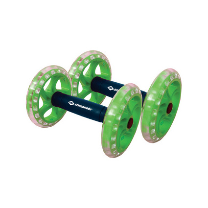 SCHILDKRT Roues abdominales Dual Core Wheels, noir/vert