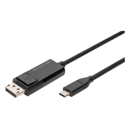 DIGITUS Cble adaptateur bidirectionnel USB Typ C vers DP