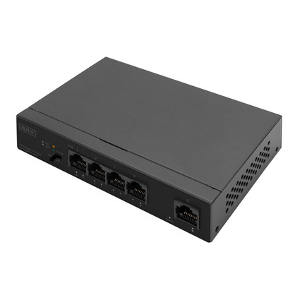 DIGITUS Commutateur Gigabit Ethernet PoE 4 ports