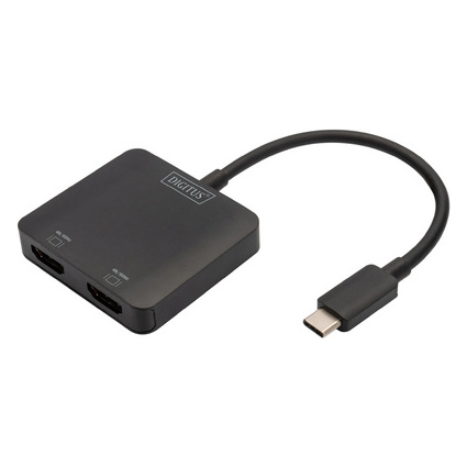 DIGITUS Hub vido MST, 2 ports, USB-C - 2x HDMI