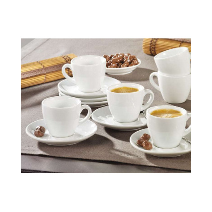 Esmeyer Tasse espresso "Bistro", set de 6, blanc