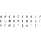 HEYDA Kit de tampons  motifs "alphabet", bote transparente