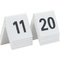 Securit Set de numros de table 1 - 10 , blanc, acrylique