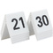 Securit Set de numros de table 1 - 10 , blanc, acrylique