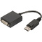 DIGITUS Cble adapteur, DisplayPort - DVI-I, 0,15 m, noir