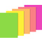 HEYDA Bloc de papier fluo, A4, 10 feuilles, couleurs fluo