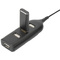 DIGITUS Hub USB 2.0, 4 ports, longueur cble : 300 mm, noir