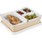 APS Bote-repas SERVING BOX L, 300 x 250 x 80 mm,blanc/beige