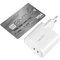 LogiLink Adaptateur de prise USB, 2x USB-C PD, 40 W, blanc