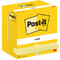 Post-it Bloc-note adhsif, 76 x 76 mm, jaune