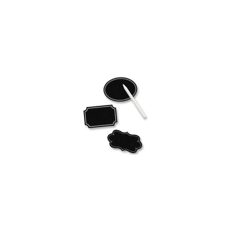 folia Etiquettes de marquage tableau, noir, avec stylo-craie - Manutention  transports - Achat & prix