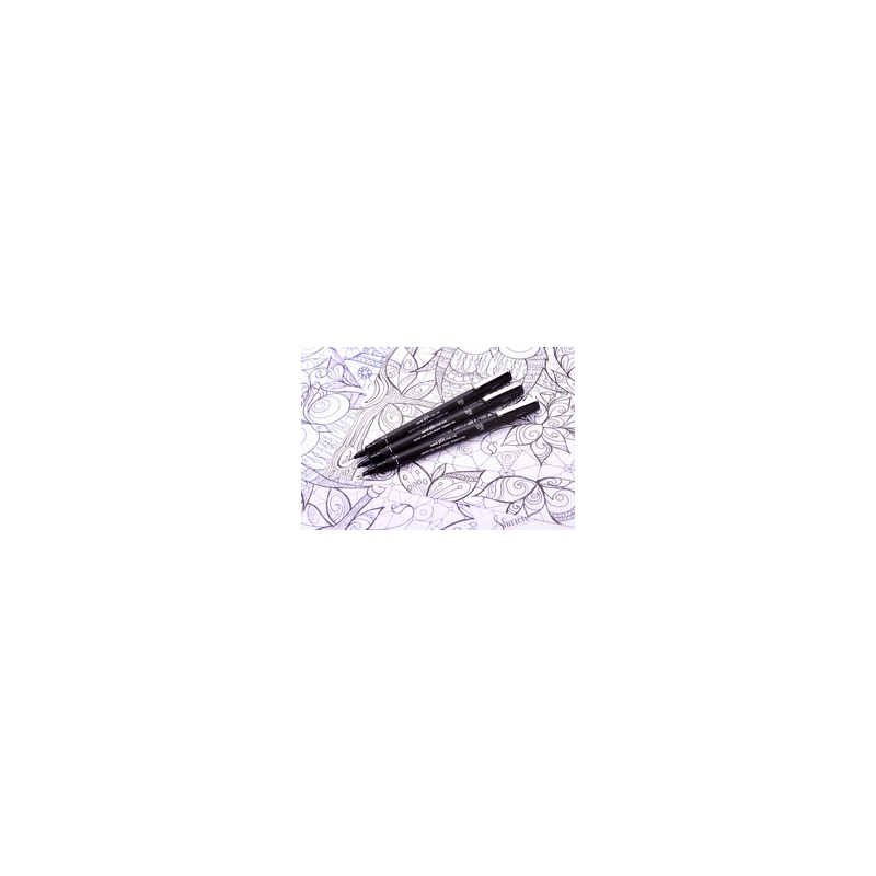 Feutre dessin technique pointe calibrée Uni-Pin 0,5 mm gris foncé